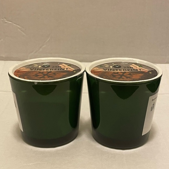 IKEA Vinterfint Bundle of 2 25H Scented Candles in Glass Spiced Delight - Picture 4 of 6